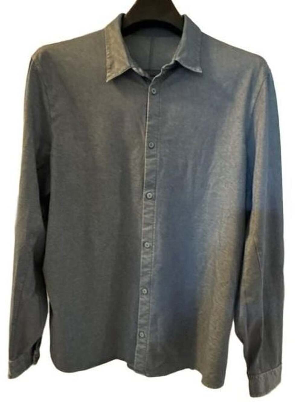 lululemon Men’s XL Blue Gray Commission Long Sleeve Stretch Button Down Shirt -